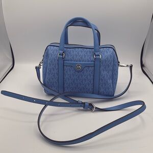 Michael Kors Small Travel Duffle‎ Xbody Satchel Shoulder Bag South Pacific Blue